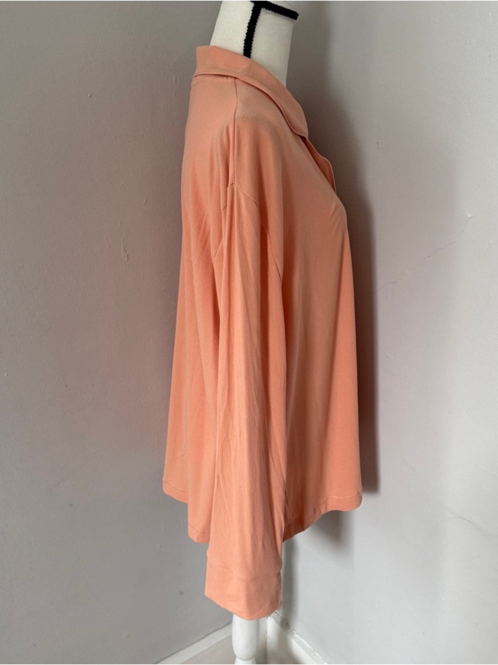 SKIMS NWT Soft Lounge Sleep Button Down Top in Peach 2X - Picture 4 of 7